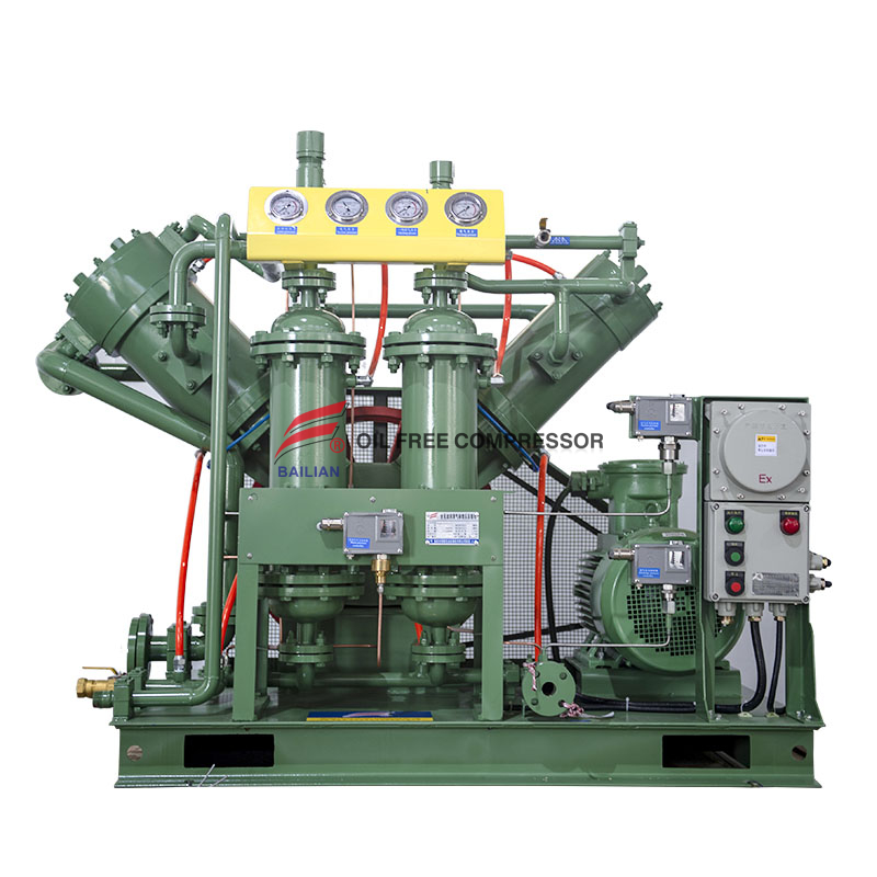 Embotellador industrial de hidrógeno compuesto por compresor de gas 200bar.