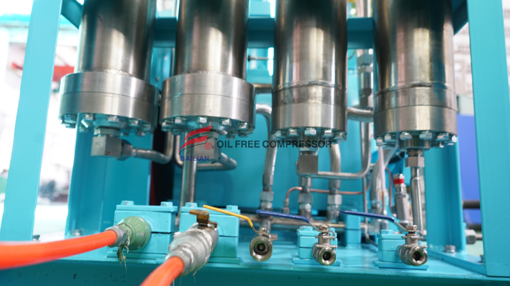 Compresor de oxígeno sin aceite de alta presión de la aprobación de la CE 25m3 GOW-25-4-150